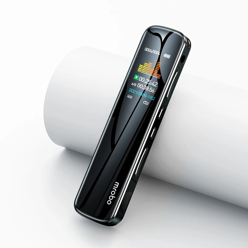 16 GB 0,96-Zoll-IPS-Bildschirm, digitaler Diktiergerät für Vorlesungstreffen, 3072 kbps HD-Audio-Diktiergerät mit integriertem Lautsprecher Image