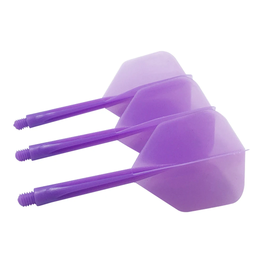 3 Stück integrierte Dart-Flights und Schäfte, Anti-Drop-Kunststoffschäfte, Dart-Flights für Spiele im Innen- und Außenbereich Image