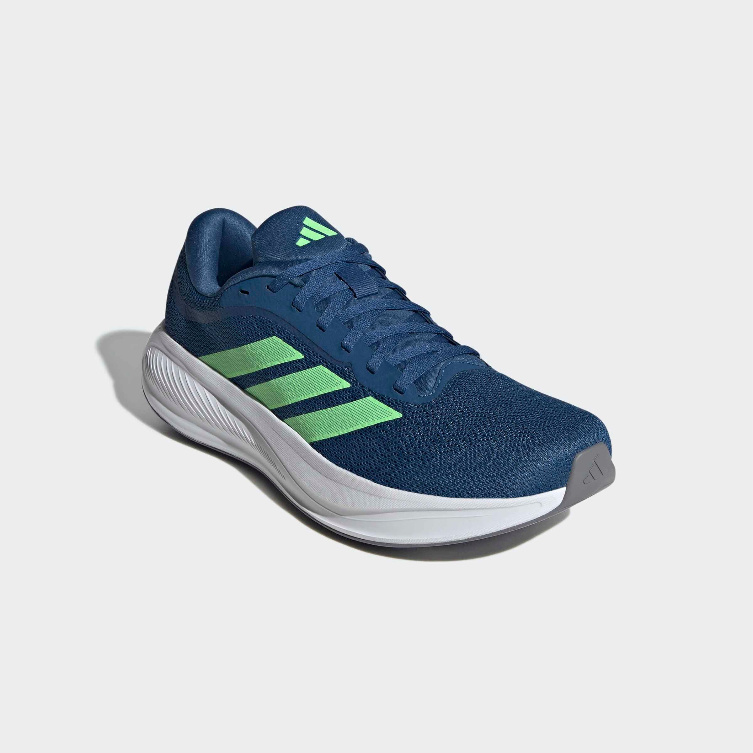 Laufschuh ADIDAS PERFORMANCE "RESPONSE RUNNER 2", Damen, Gr. 47, dusky petrol, lime burst, dusky petrol, Synthetik, Textil, Schuhe Laufschuh