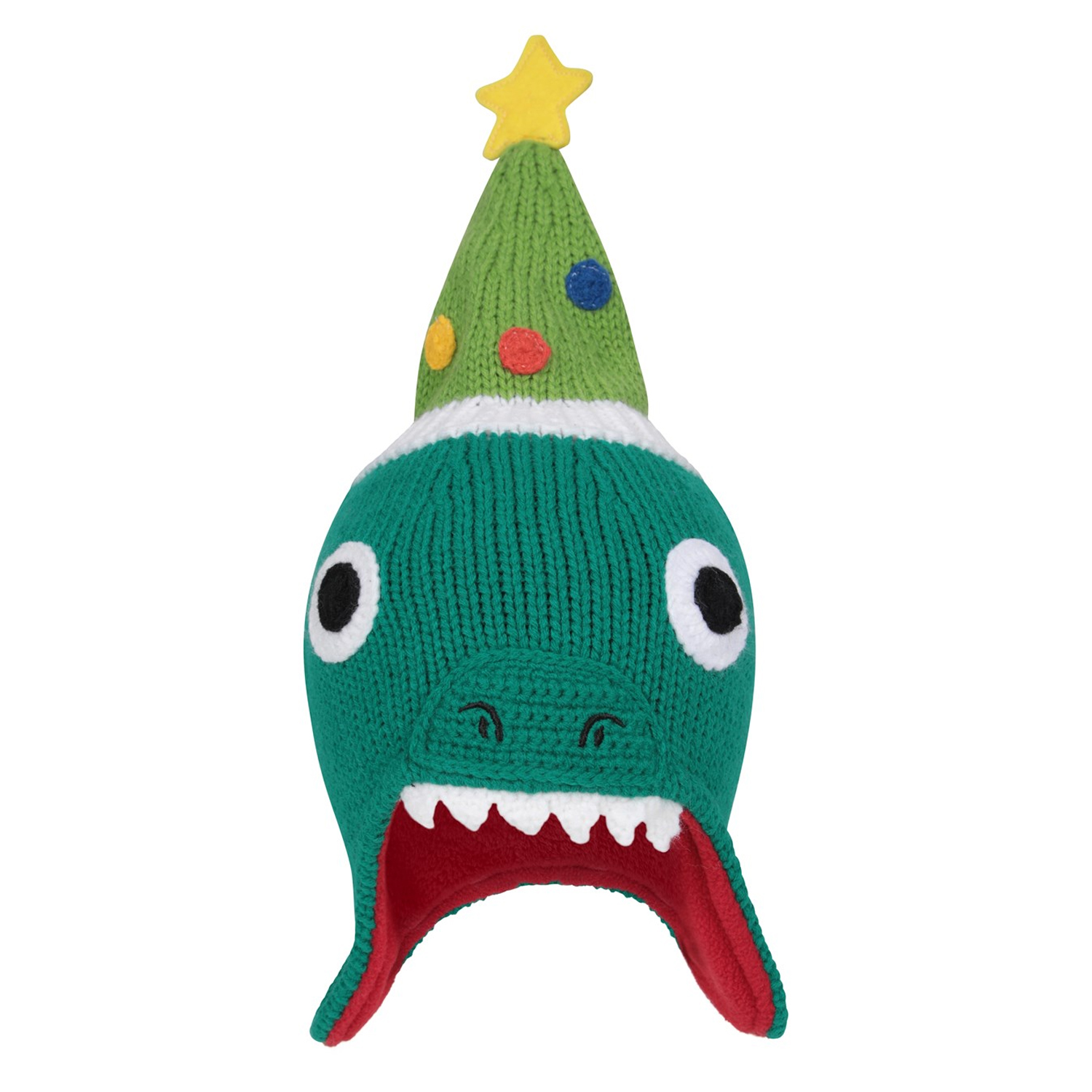 Mountain Warehouse - Wintermütze für Kinder, Mit Vlies gefüttert, weihnachtliches Design (Grün) Image