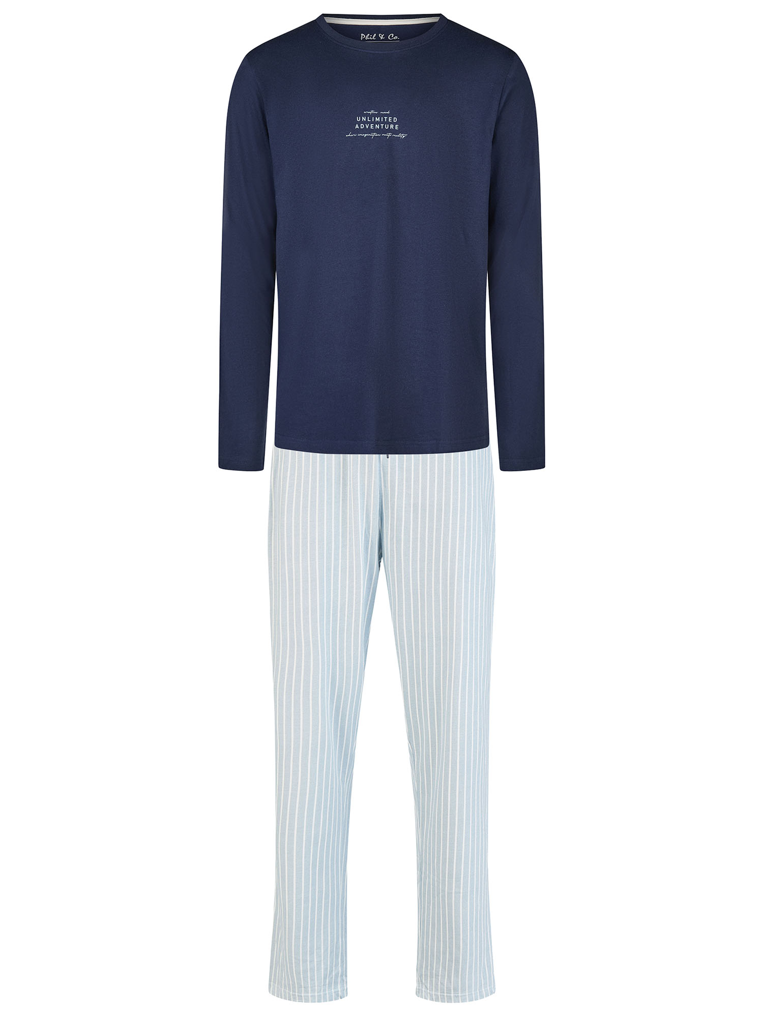 Phil & Co. Berlin Herren Pyjama Unlimited AdventureSchlafanzug, Pyjama Set, Nachtwäsche Image