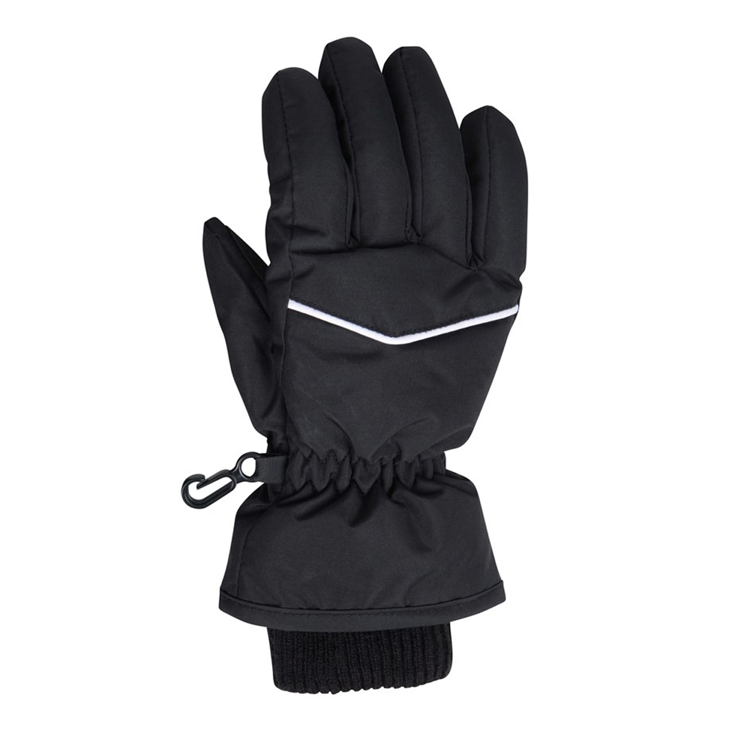Mountain Warehouse - Schnee-Handschuhe für Kinder, Isotherm, Kunstfell gefüttert (Schwarz) Image