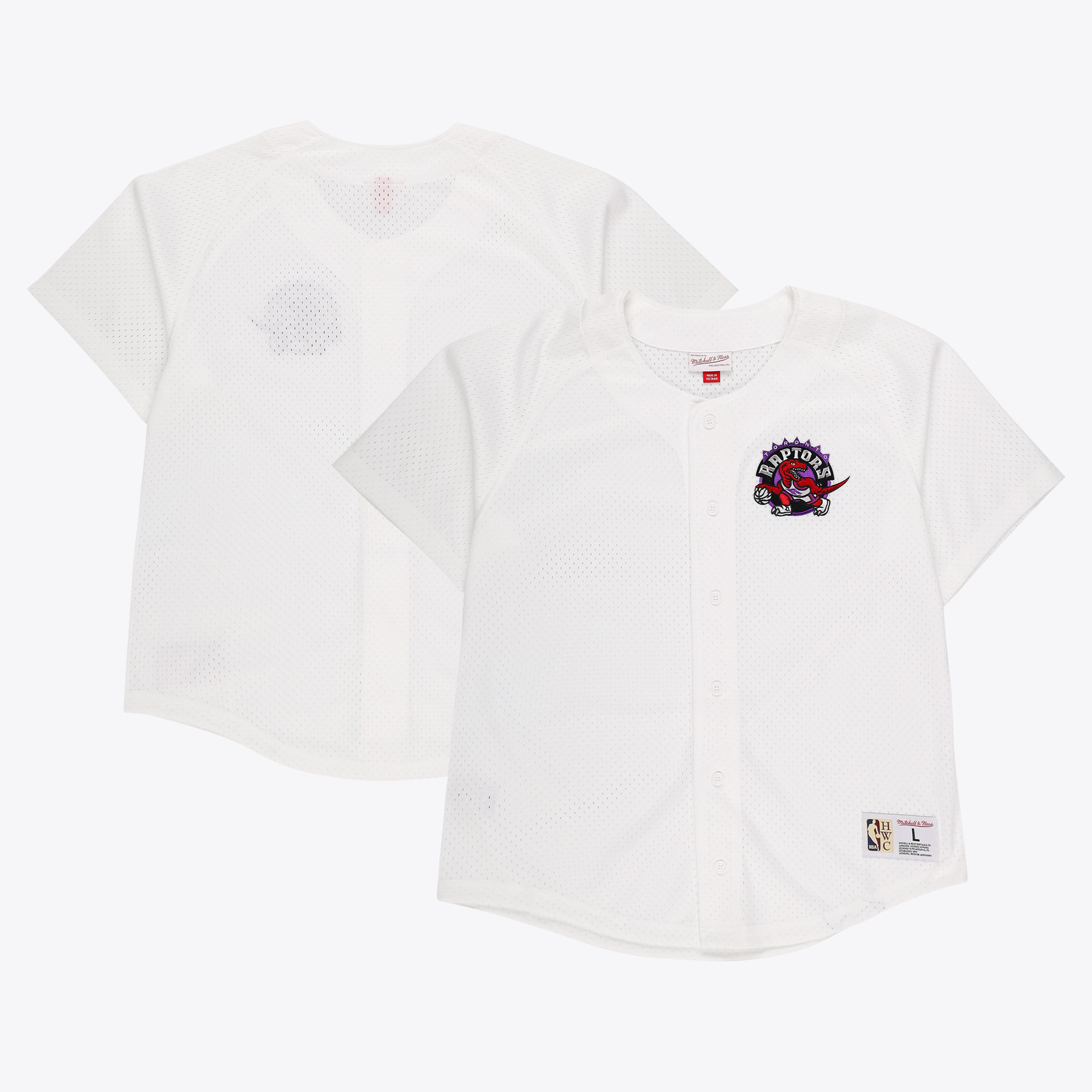 Toronto Raptors Mitchell & Ness Mesh-Shirt mit Knopfleiste Image