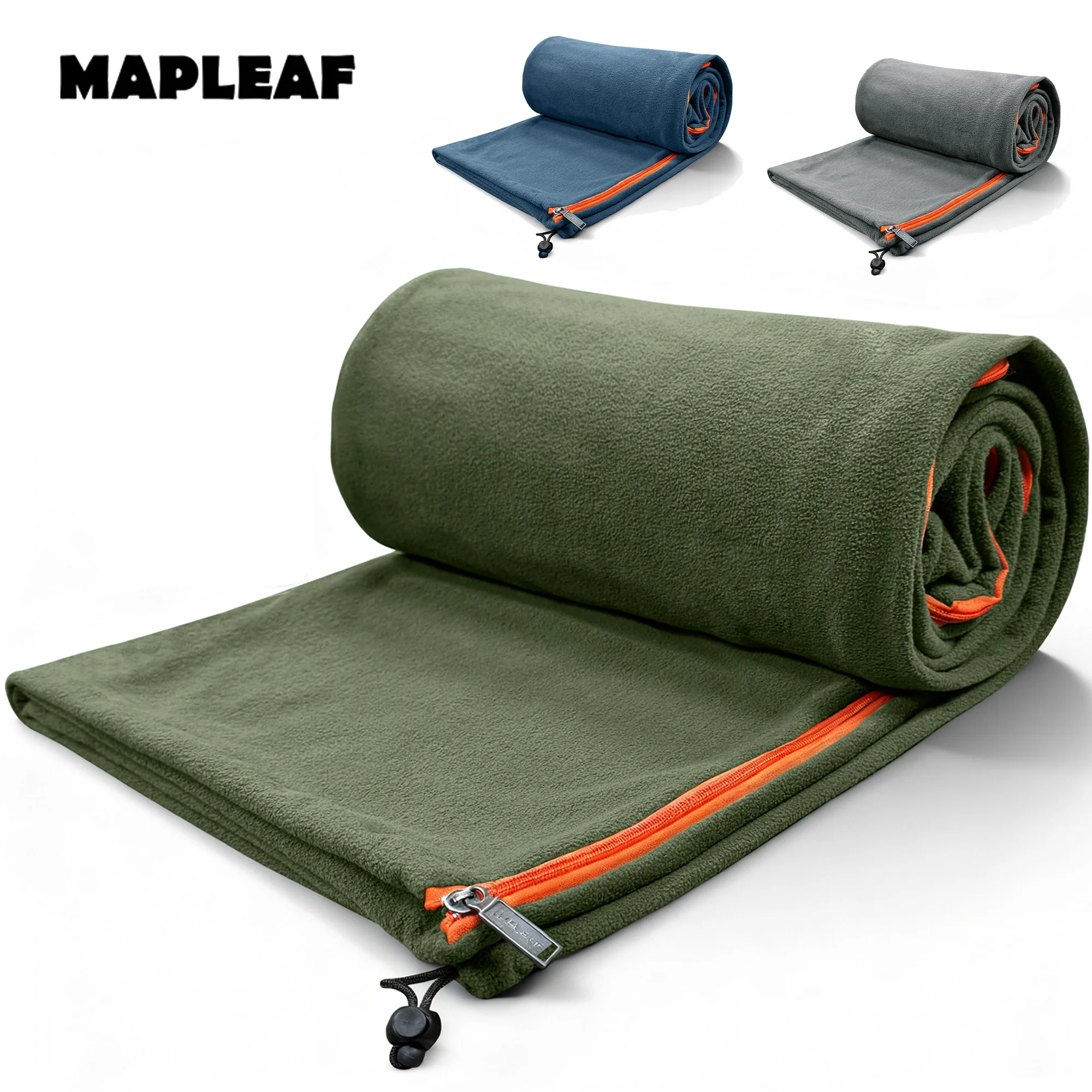 MAPLEAF Fleece-Schlafsack-Einlage Leichtgewichtiger Winter-Schlafsack Reise-Camping-Laken Camping-Decken-Einlage Image