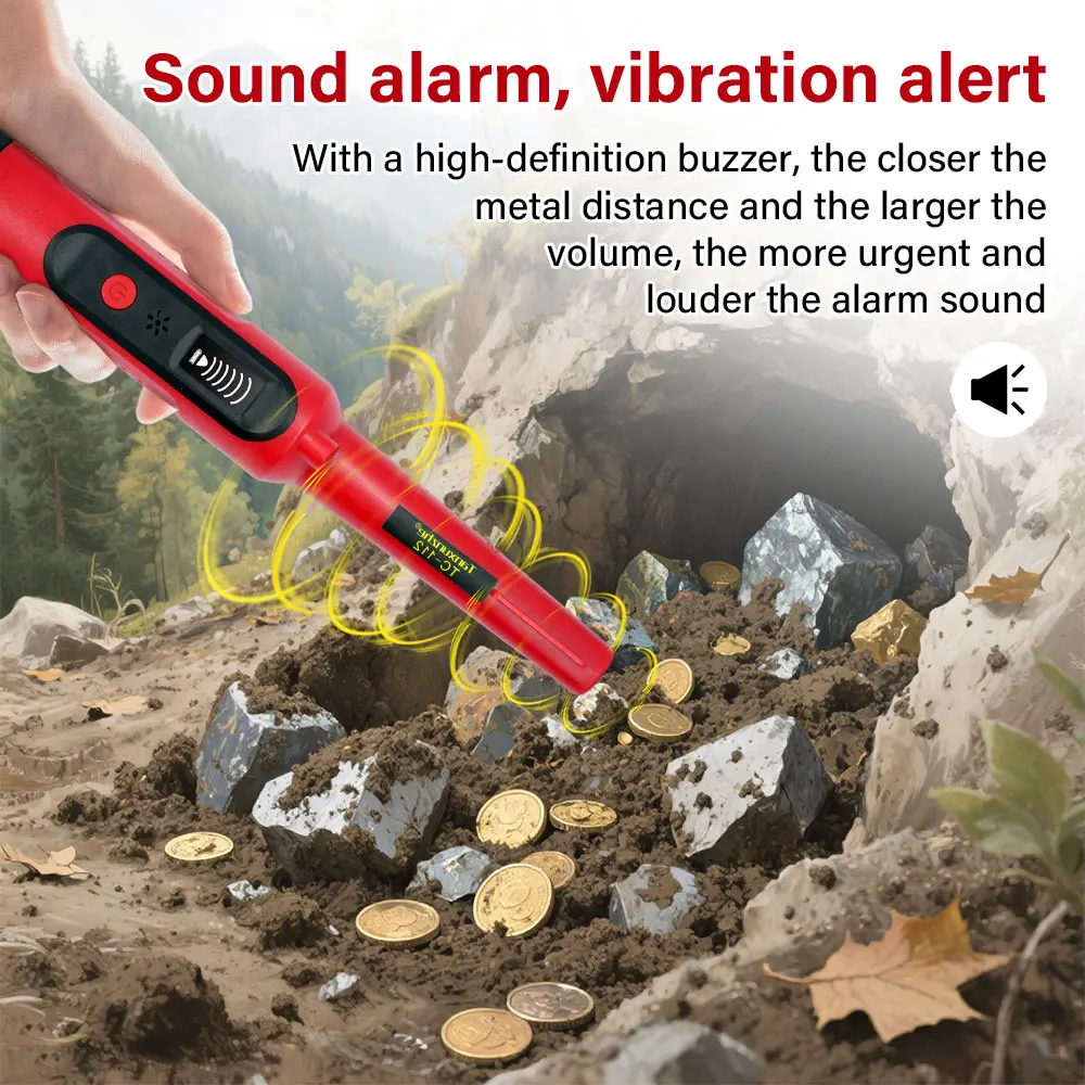 Professionelle Positionierung Stange Handheld Unterirdischen Metall Detektor Pointer Handheld Wasserdicht Hohe Empfindlichkeit Sicherheit Detektor Image
