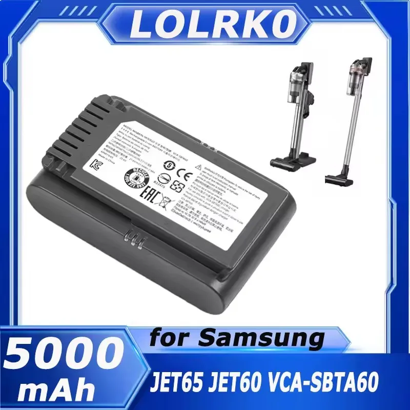 NEUER VCA-SBTA60 Staubsauger-Akku für Samsung Jet 60 Turbo, Jet 75E Complete, VS15A6031R4 VS15A6031R5 VS20B75ACR5 VS20B75ADR5 Image