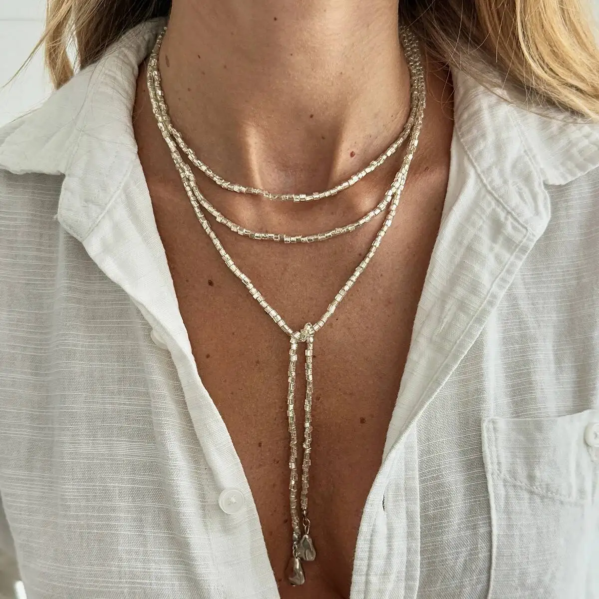 Salircon Boho Sexy Einfache Geometrische Anhänger Choker Halskette für Frauen Neue Trend Punk Einstellbare Pullover Kette Partei Schmuck Geschenk Image