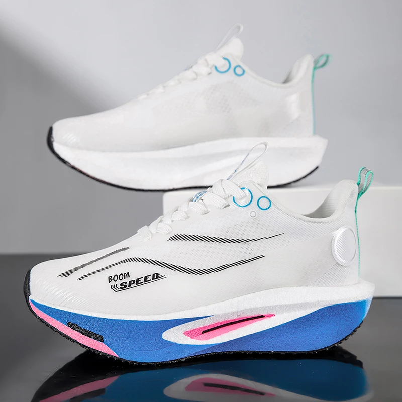Unisex Carbon Board Laufschuhe Professionelle Marathon Leichte Springende Pad Atmungsaktive Damen Stabile Unterstützung Sportschuhe Image