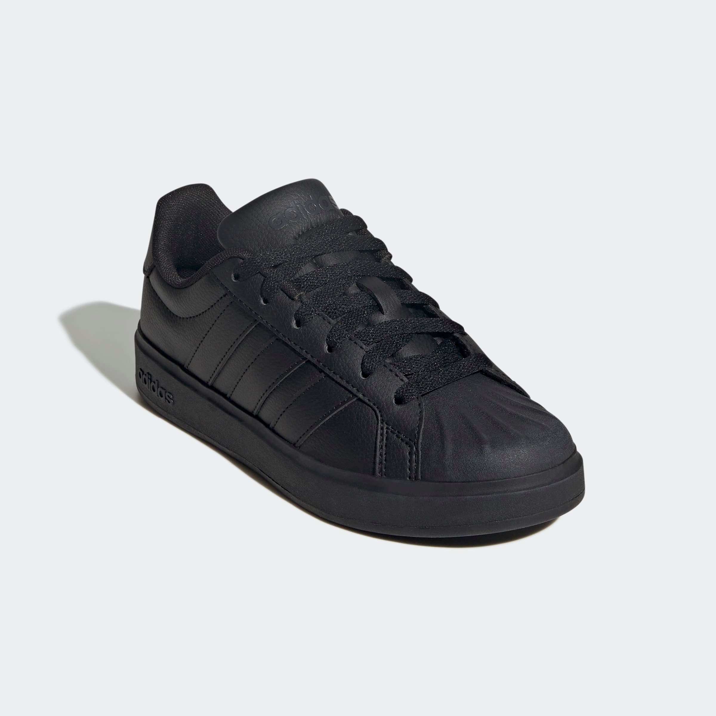 Sneaker ADIDAS SPORTSWEAR "STREETTALK", Damen, Gr. 37, core schwarz, carbon, core schwarz, Synthetik, Schuhe Sneaker, inspiriert vom Design des adidas superstar, für Kinder & Jugendliche