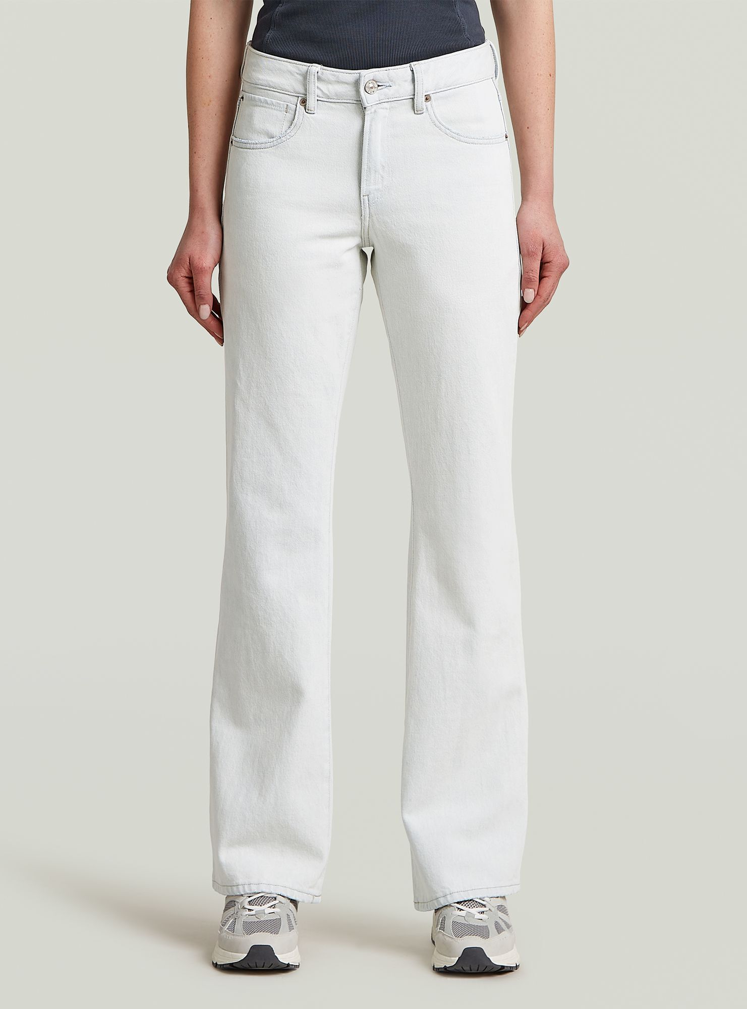 5-Pocket-Jeans G-STAR "G-Bootcut Jeans", Damen, Gr. 25, Länge 30, beached faded clifton blau, Obermaterial: 25% Baumwolle, Jeans 5-Pocket-Jeans