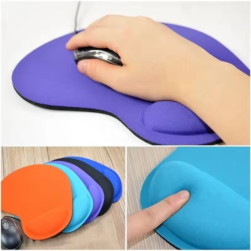 ComfortPro EVA Wrist Support Mouse Pad Soft Sponge Desk Pad For Gaming & Work red