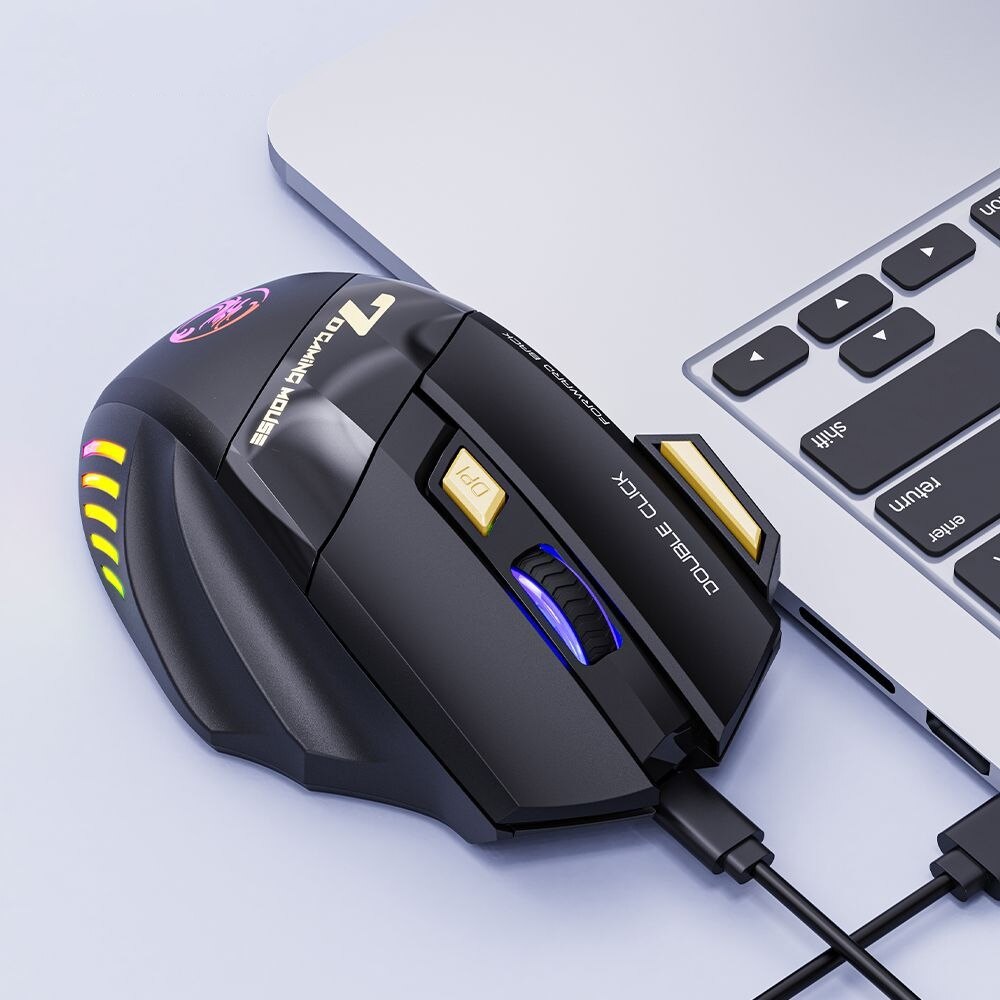 USB Wireless Gaming Mouse, Silent Mouse, Dual Mode Rechargeable, Multiple Keys With Bluetooth And Colors dual Mode