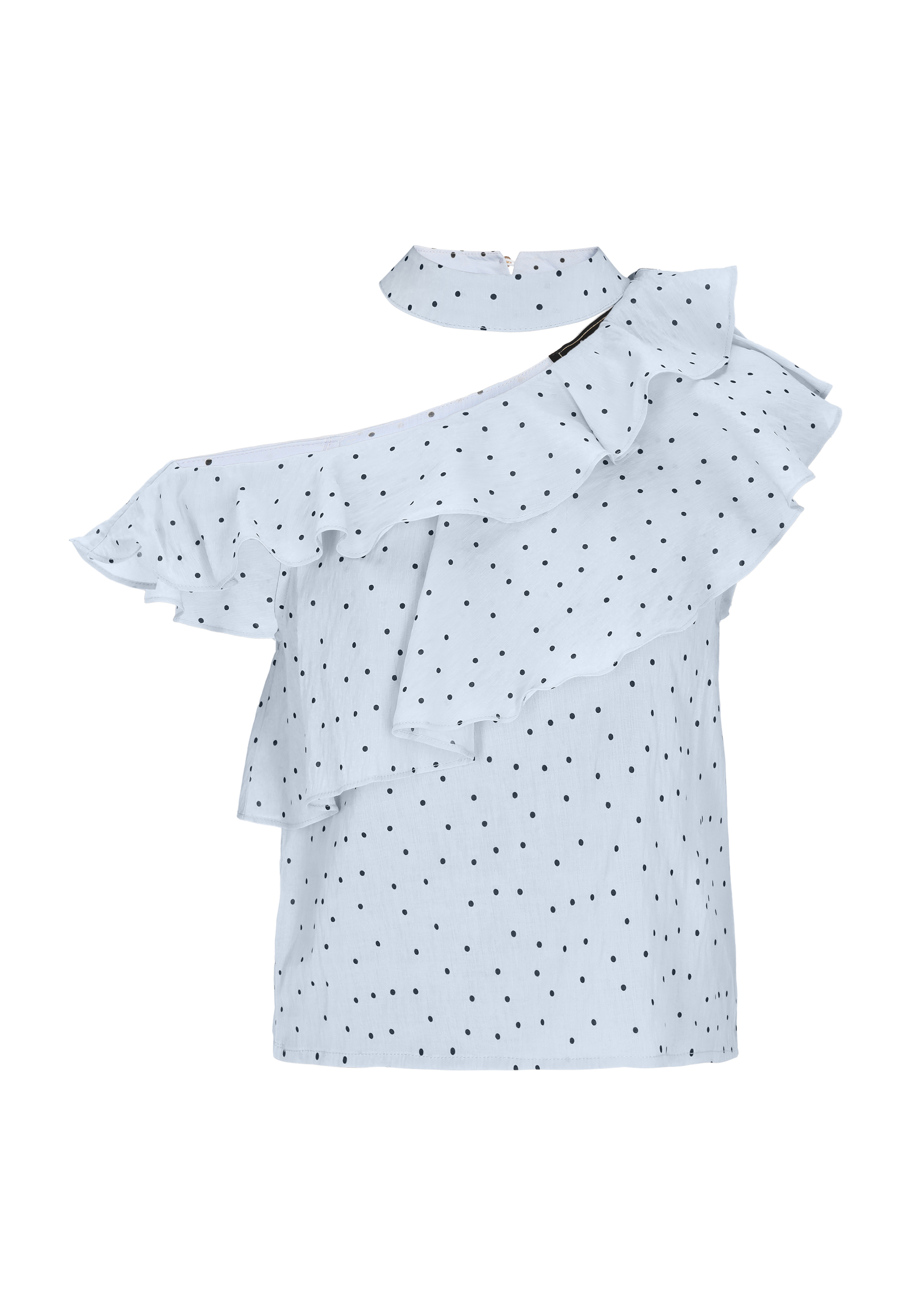 Faina Bluse Frauen Blau Schwarz Image