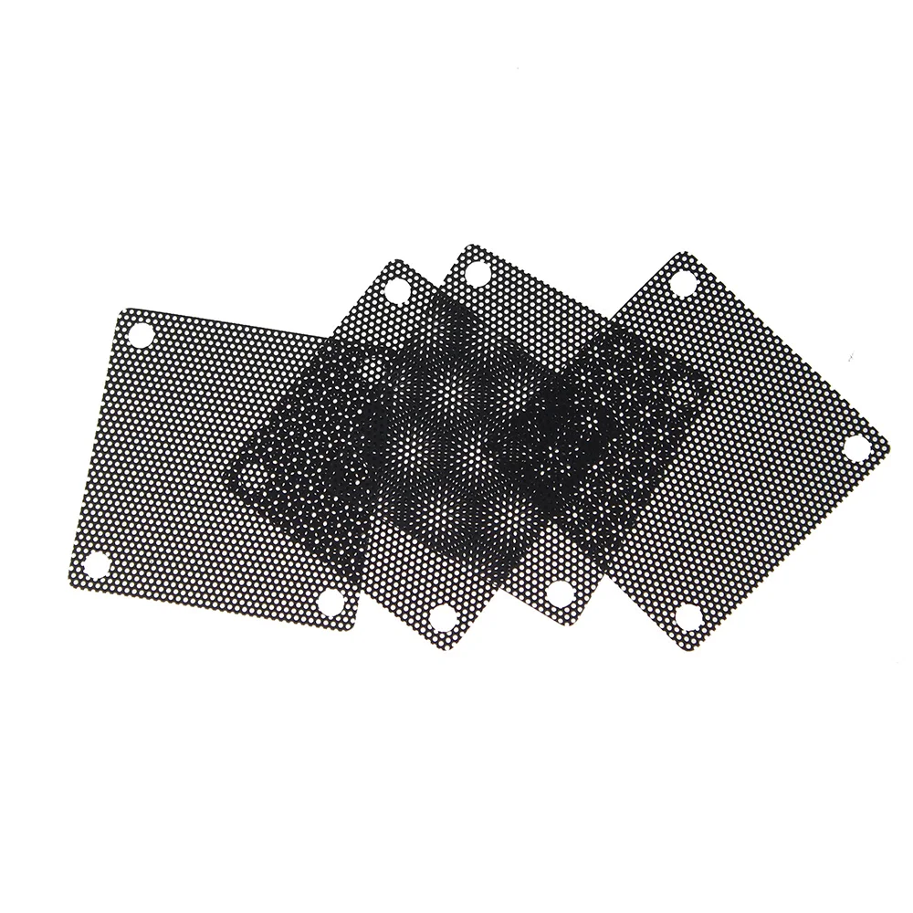 200PCS 5cm 50mm PVC Fan Filter Computer Mesh Abdeckung Staub Abdeckung PVC Mesh PC Fan Staub Filter staubdicht Fall 50x50mm Image