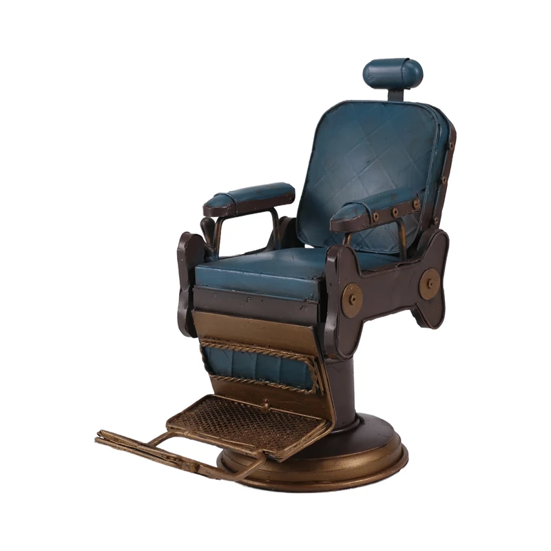 Eisen Modell Dekorationen Kreative Handwerk Friseur Stuhl Micro-Metall Dekoration Kreative Hause Einrichtungsgegenstände Weißblech Image