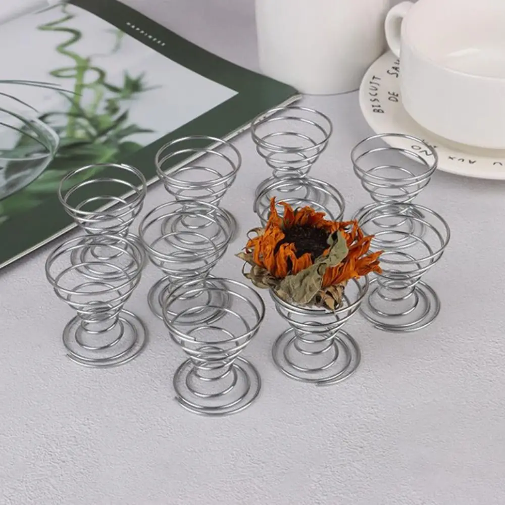 3 stücke Luft pflanze Feder draht Tischplatte Tillandsia Halter Miniatur Garten dekorationen Image