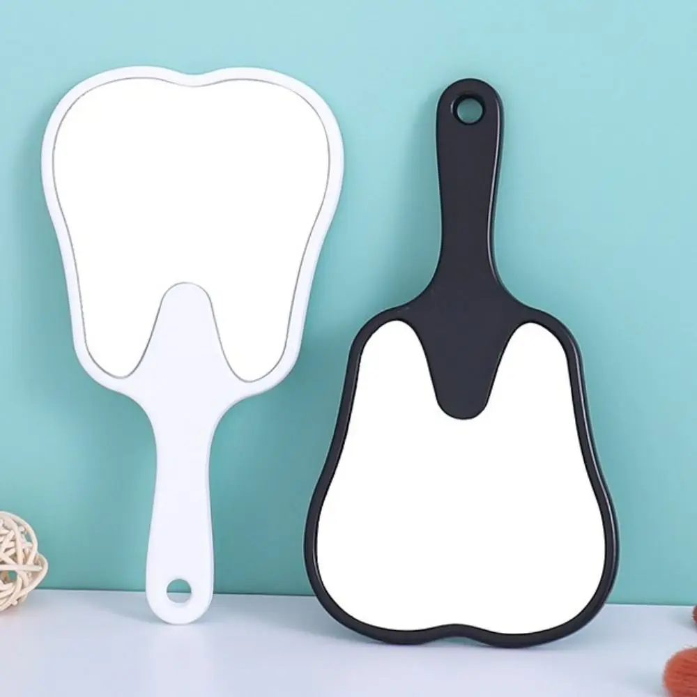 Dentalspiegel, Kunststoffgriffspiegel, hochauflösender Kosmetikspiegel, tragbarer kleiner Spiegel, kann aufgehängt werden, Handspiegel für Frauen