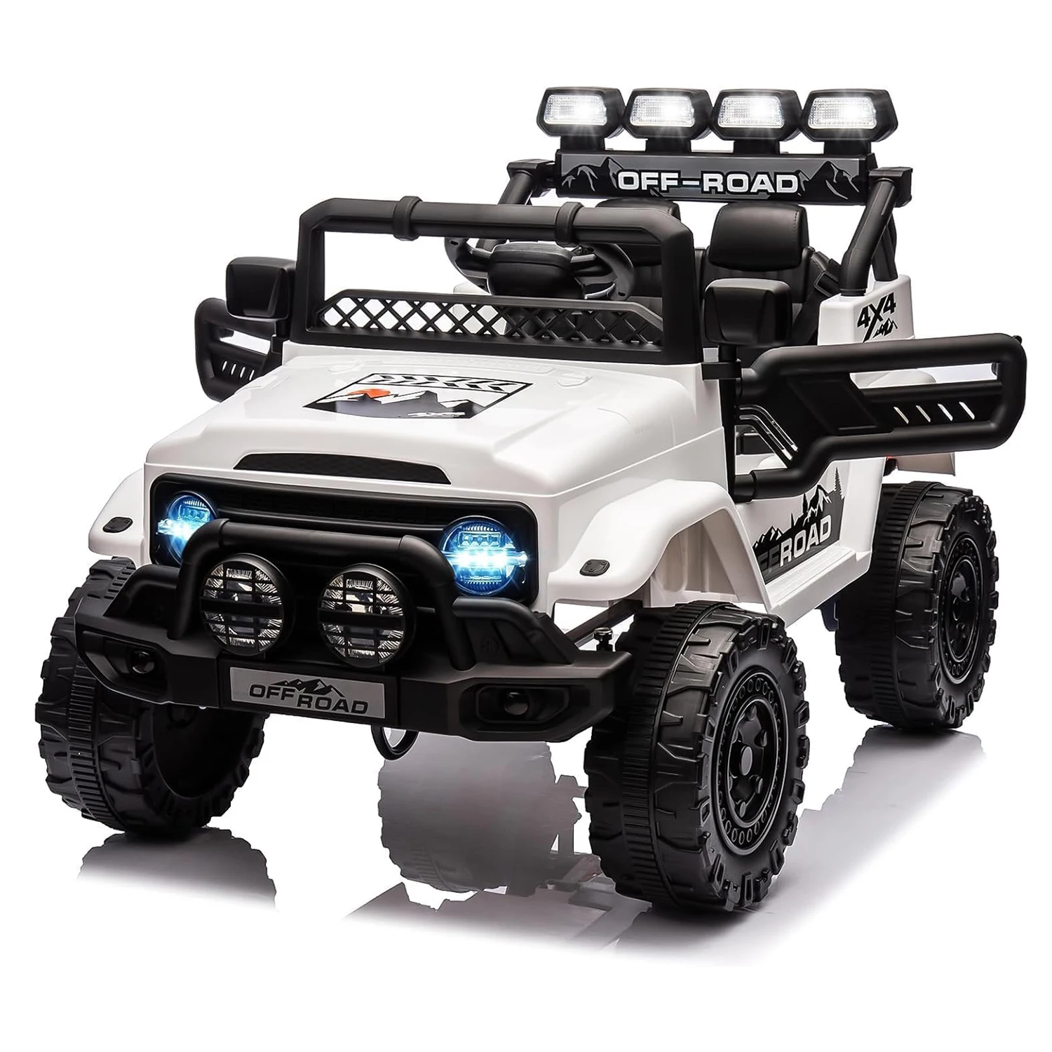 Voiture jouets pour enfants, voiture électrique pour enfants 12V avec télécommande 2,4G, LED, Bluetooth, musique, 5 km/h Max, pour 3 ans plus