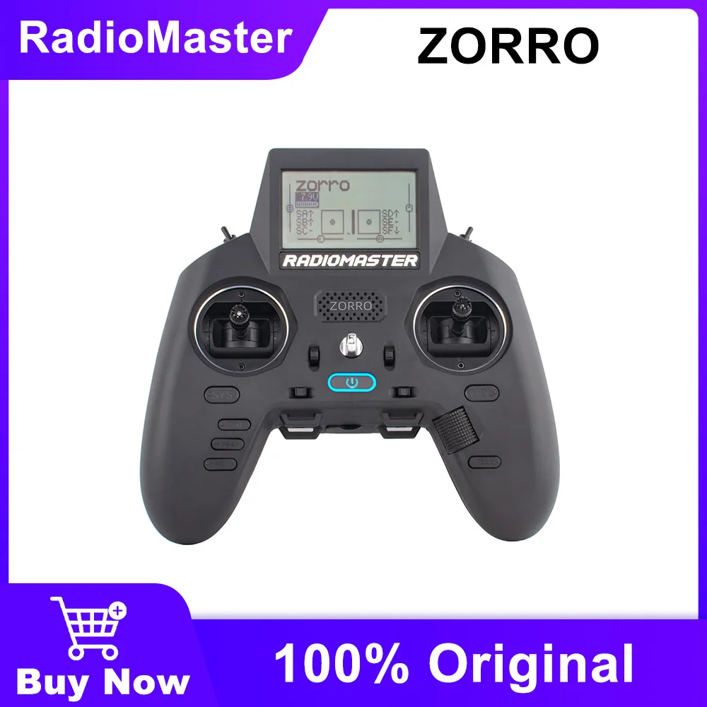 Radiomaster Zorro Funkcontroller (M2) CC2500/ 4 in 1/ ELRS 2,4 GHz OPENTX & EDGETX umschaltbar in Modus 1 und Modus 2 Image