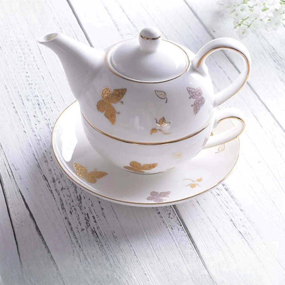 Flower Teapots,Coffee Pot,Mother Child Pots,One Pot and One Cup,British High-end Afternoon,Single Tea Set,Household Teaware
