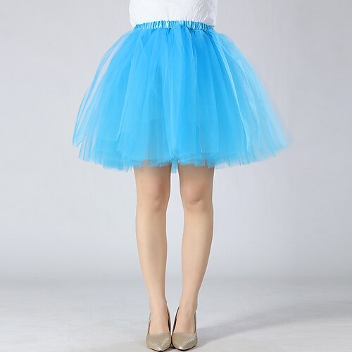 Tutu Tüllrock Retro Vintage 1980er Erwachsene Damen Halloween Karneval Party Leistung Verkleiden Image