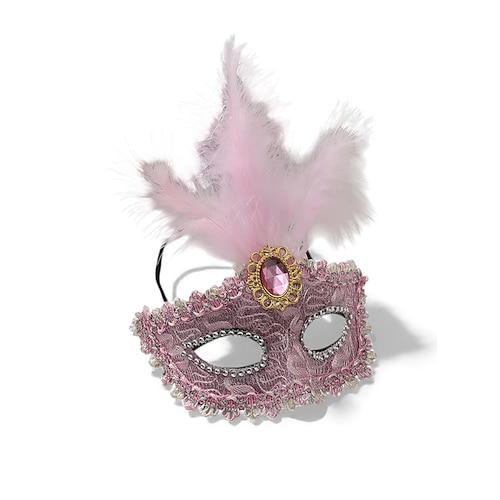 Grüne venezianische Federmaske für Damen – luxuriöses barockes, kristallverziertes Karnevalskostüm-Accessoire für das venezianische Festival und Mardi Gras Maskenbälle Image