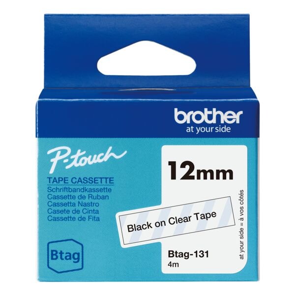 Brother Schriftband »Btag« 12 mm x 4,0 m transparent, 1.2 cm Image