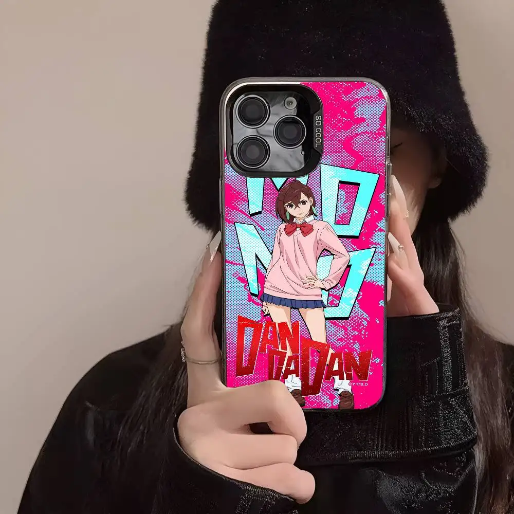 D-DAN D-DA D-DAN Ayase Momo Handyhülle IMD Handyhülle für iPhone 16 15 14 13 12 11 Pro Max Plus Farbe Silber Cover Image
