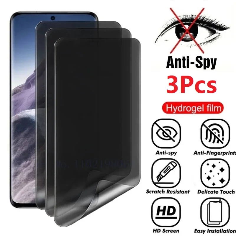 3 Stück Datenschutz-Hydro gel folie für vivo y01 y10 y21a y21g y21e y33 y31 y33t y33s y55 y73 y74s y75 y76 y76s Displays chutz folie 31 21 5g Image
