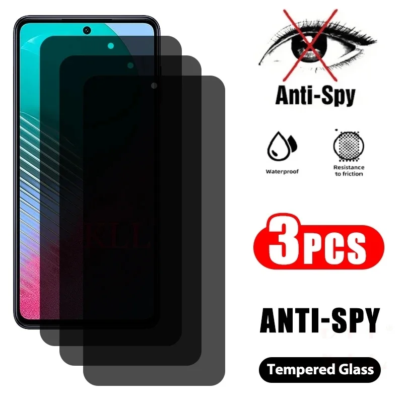 3 Stück Privatsphäre gehärtetes Glas für Samsung F15 5g Xcover 6 7 Displays chutz folie Galaxie A52S A52 A54 S20 Fe Image