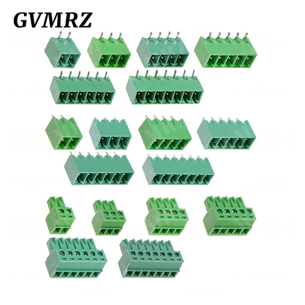 5 Satz/los 15EDG 3,81mm PCB Dichtung Schraube Terminal Block 2 ~ 12 Pin KF15EDG 3,81 Stecker + Buchse pin Header Draht Stecker Image