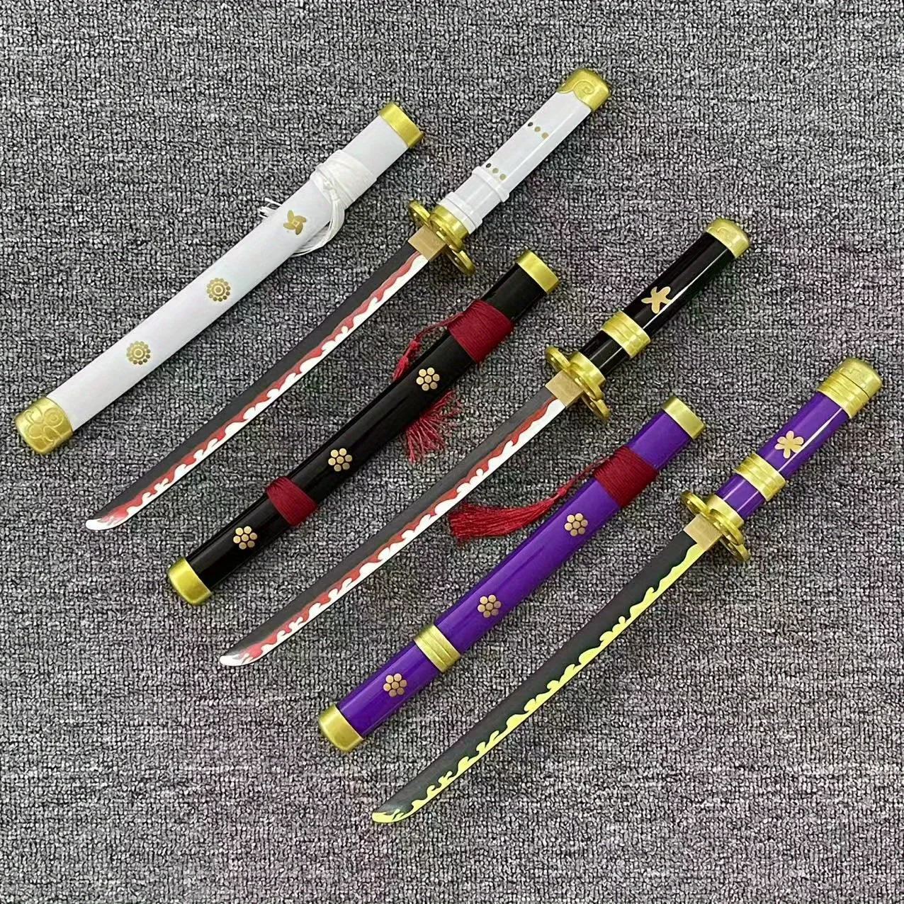 18 Zoll Roronoa Zoro Katana Echte Größe Japanisches Katana Ninja Messer Anime Cosplay Prop Klinge Zoro Schwert Original Samurai Säbel Spielzeug