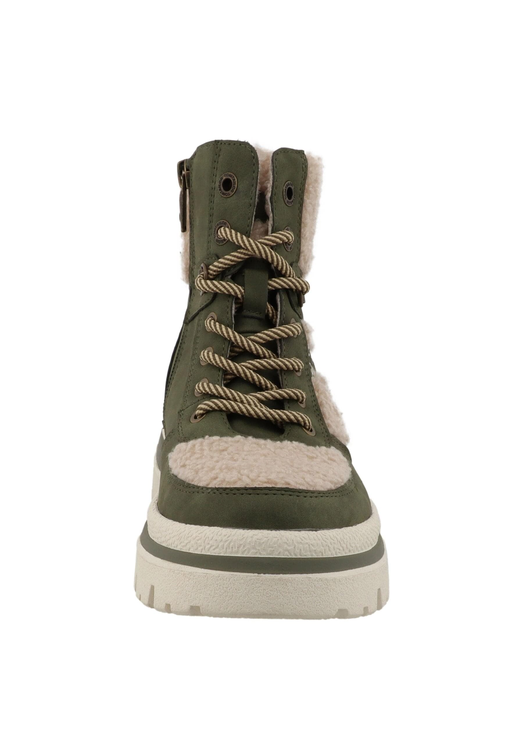 Stiefel TOM TAILOR "Tom Tailor Winter Boots", Damen, Gr. 40, khaki, Schuhe Stiefel