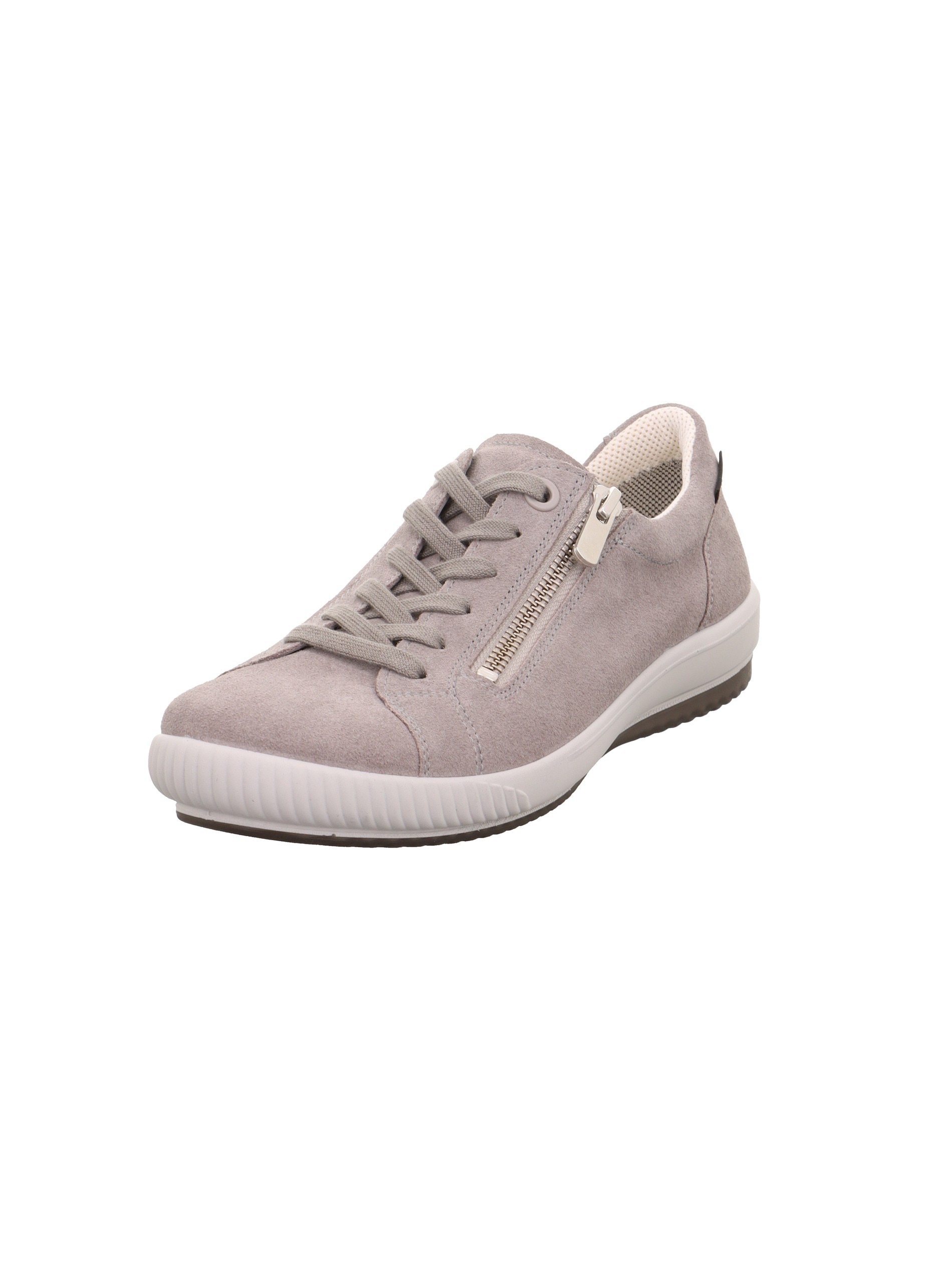 Sneaker LEGERO "TANARO 5.0", Damen, Gr. 43, hellgrau, Veloursleder, unifarben, Schuhe Sneaker, Freizeitschuh, Halbschuh, Schnürschuh mit GORE-TEX Membrane
