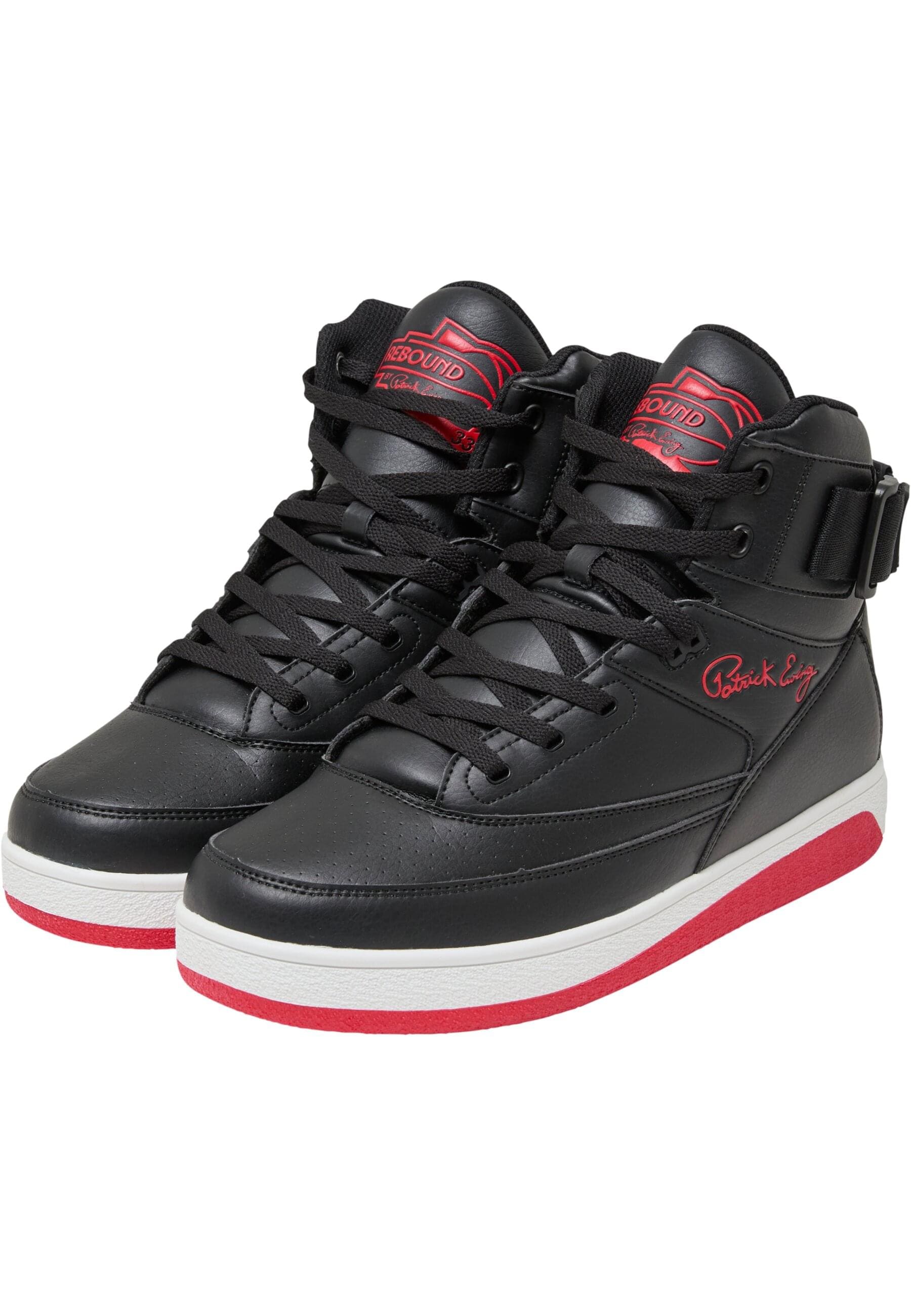 Trainingsschuh EWING "Ewing Rebound Core 33 HI with Strap", Damen, Gr. 43, schwarz, rot, weiß, Polyurethan, Schuhe