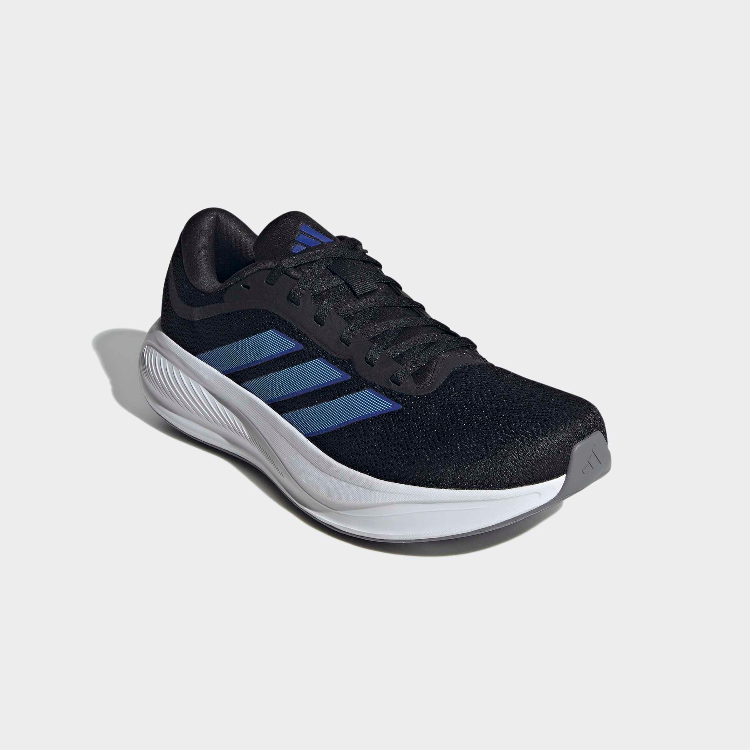 Laufschuh ADIDAS PERFORMANCE "RESPONSE RUNNER 2", Damen, Gr. 38, core schwarz, lucid blau, flash aqua, Synthetik, Textil, Schuhe Laufschuh
