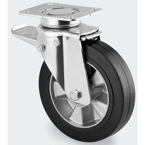 Roulette Aluminium Pivotante Diamètre Roue 160 Mm - Tente