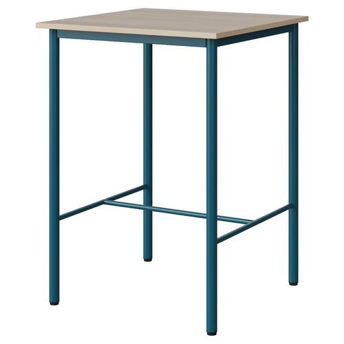 Mange-debout Malibu 80x80cm 4p Strat Abs Acacia/bleu 5025 - Manutan Expert