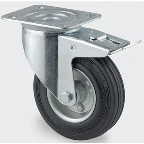 Roulette Acier Pivotante Diamètre Roue 200 Mm - Tente