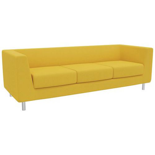 canapé 3 places florin tissu m1 safran b01/010 - manutan expert