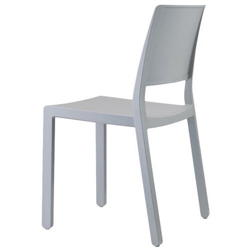 Lot De 6 Chaises Kate 4 Pieds - Gris Clair - S-CAB
