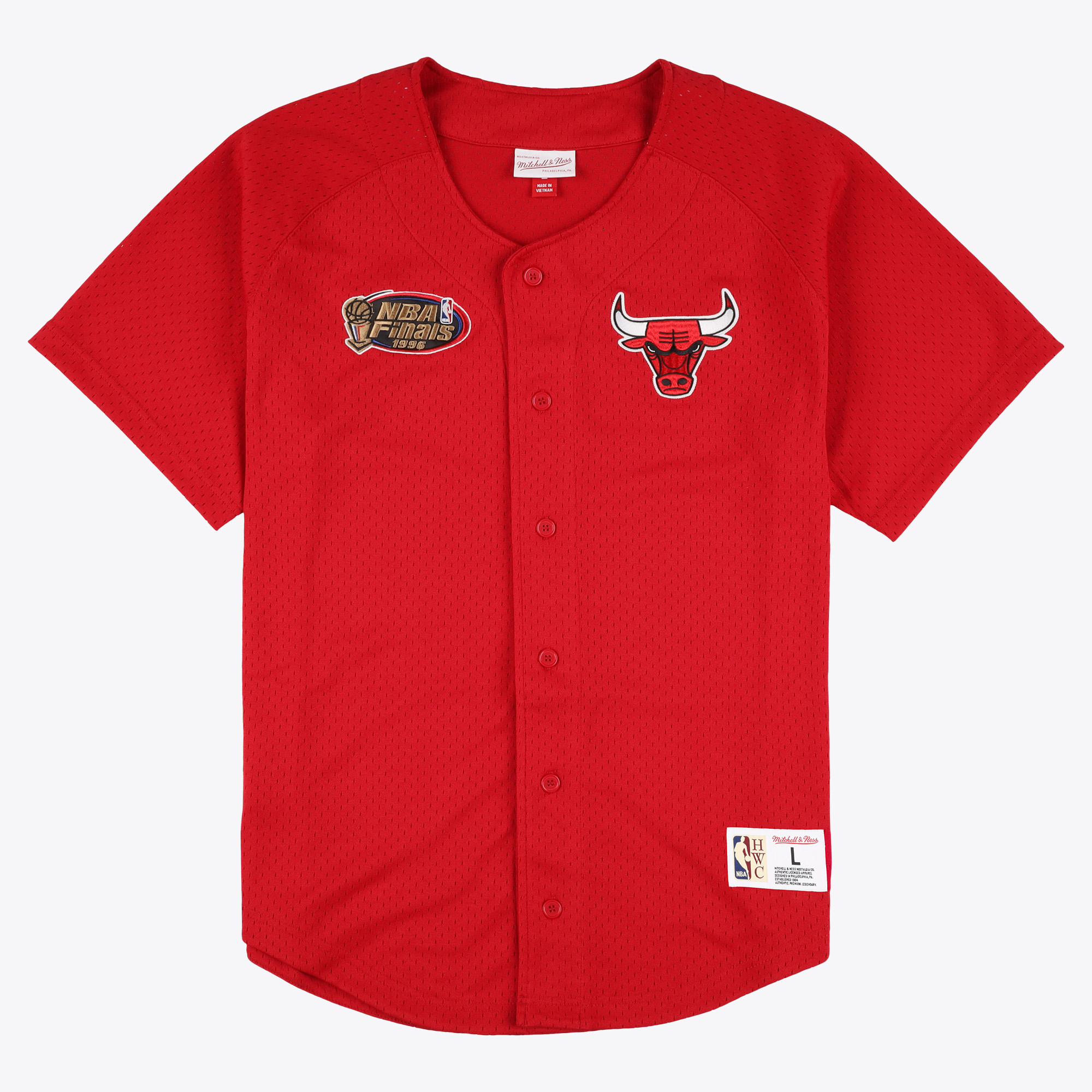 "Chicago Bulls Mitchell & Ness Mesh-Hemd mit Knopfleiste" Image