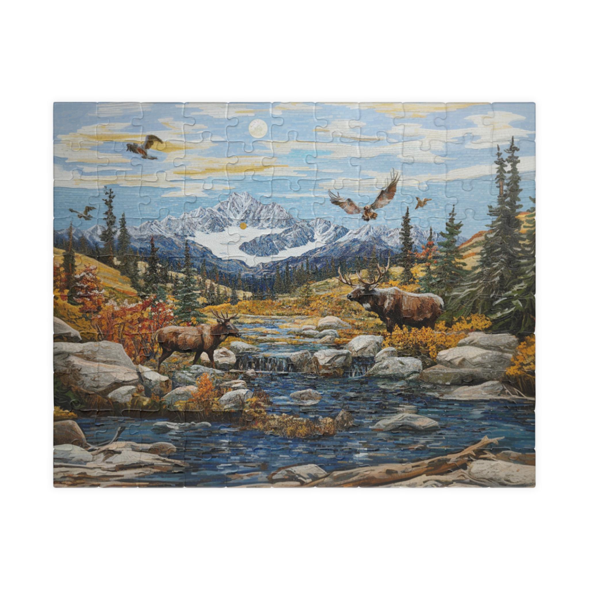 Puzzle Alaska (110 252 520 1014 pezzi) Puzzle Parco Nazionale Gates of Arctic Puzzle Montagne Puzzle Mosaico Regalo per gli amanti dei puzzle