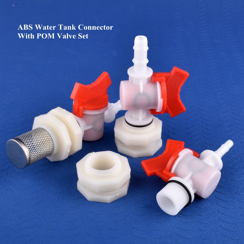 1 ~ 30 Sätze/los G1/2 Zu 4 ~ 20mm ABS Wasser Tank Stecker POM Ventil Set Aquarium tank Gemeinsame Garten Bewässerung Wasser Pool Schlauch Joint Image