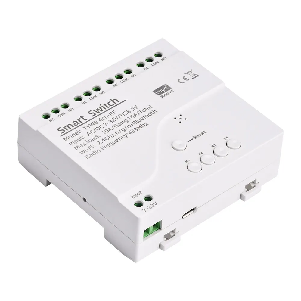 DC 5V-32V Intelligenz WLAN-Relais modul 5V 12V 24V WLAN-Modul Dinge Smart Home Fernbedienung schalter Image