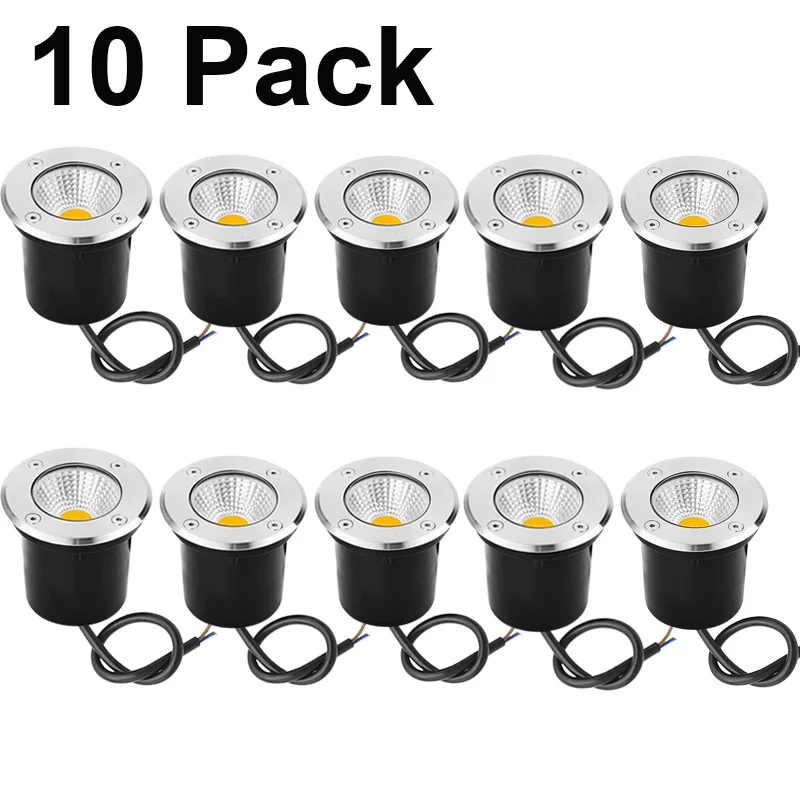 10PCS LED U-licht 10W15W COB Boden Lampe Außen Boden Spot Landschaft Garten Platz Pfad Vergraben Hof 110V220V 12V IP68 Image