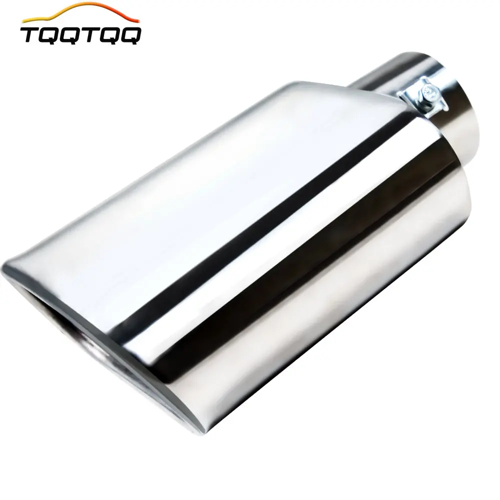 Platz Auspuff Spitze 2.5 "Inlet 3" x 5.5 "Outlet 9" Lange Chrom Edelstahl Poliert Diesel rohr Weld-Auf Image