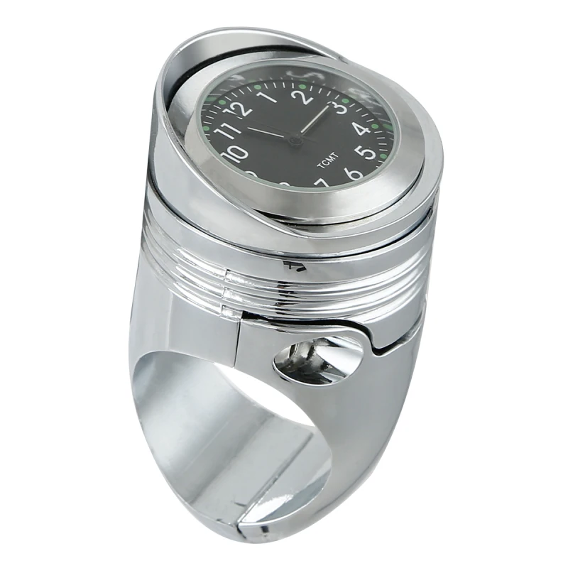 Universal Aluminium 1 1/4 "1,25" Lenker Halterung Uhr Für Harley Touring Dyna Custom Cruiser Chopper 32mm Motorrad Zubehör Image