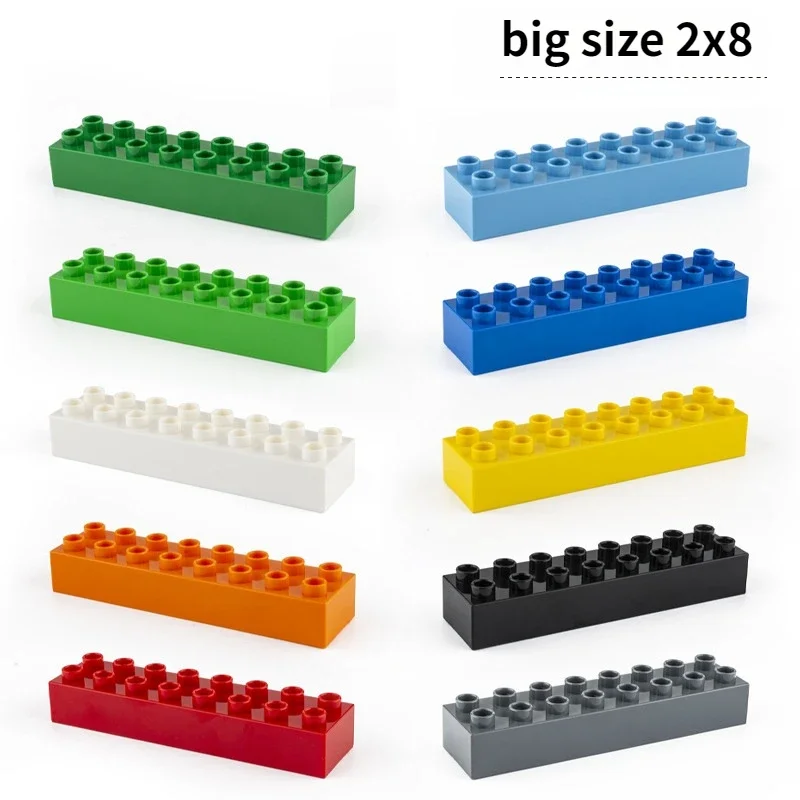 2x8 5 teile/los große Ziegel DIY Klassische Bildung Bausteine Kompatibel Mit Lego Große Ziegel kunststoff Spielzeug Für kinder Image