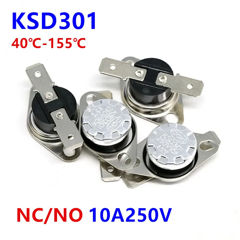 Bimetall-Thermostat KSD301 0C ~ 350C Temperaturschalter Thermokontrolle 85C 95C 105C 125C 135C 145C 180C 250C 300C 350C Grad Image